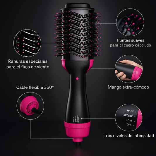 CEPILLO SECADOR ONE STEP 3 en 1