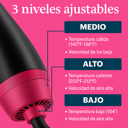 CEPILLO SECADOR ONE STEP 3 en 1