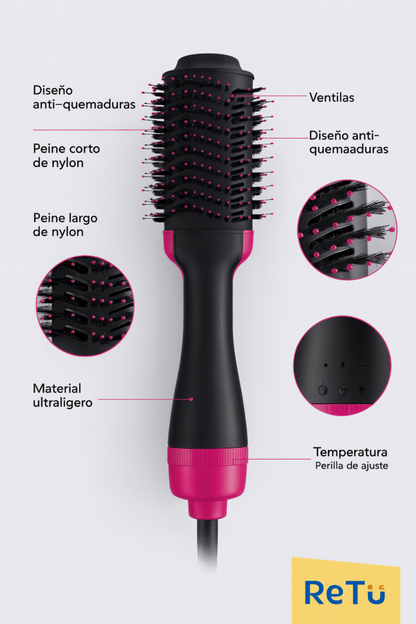 CEPILLO SECADOR ONE STEP 3 en 1