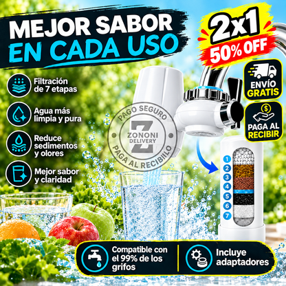 Filtro de Agua Waterjet® – LLEVA 2X1 CON ENVÍO GRATIS 💧