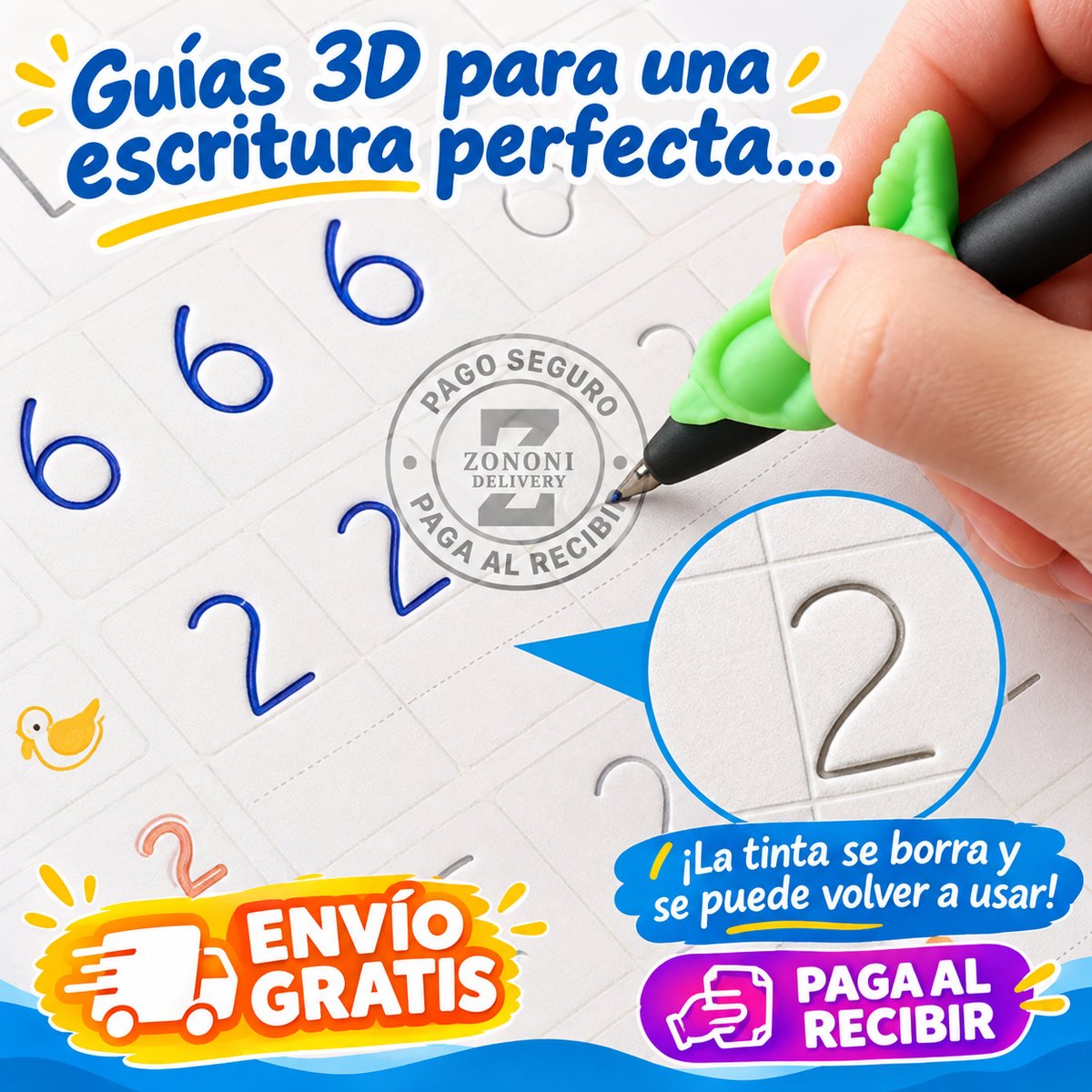 MagicWrite™ - Cuadernos Mágicos Reutilizables Montessori (Set x4)