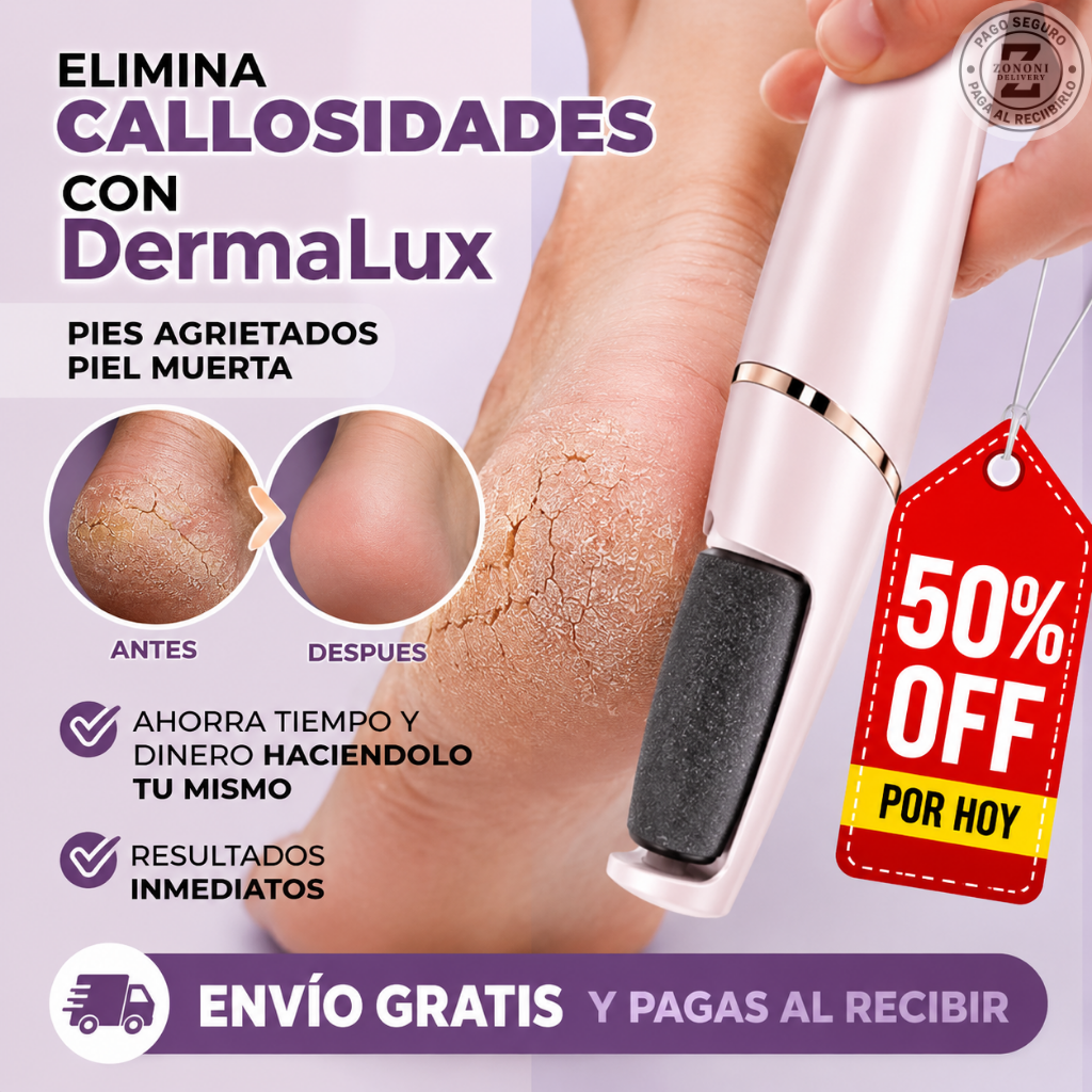 🦶✨DermaLux - Removedor De Callos Recargable