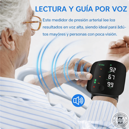 PACK SALUD EN CASA: Tensiómetro digital con voz en español + Oxímetro de Regalo