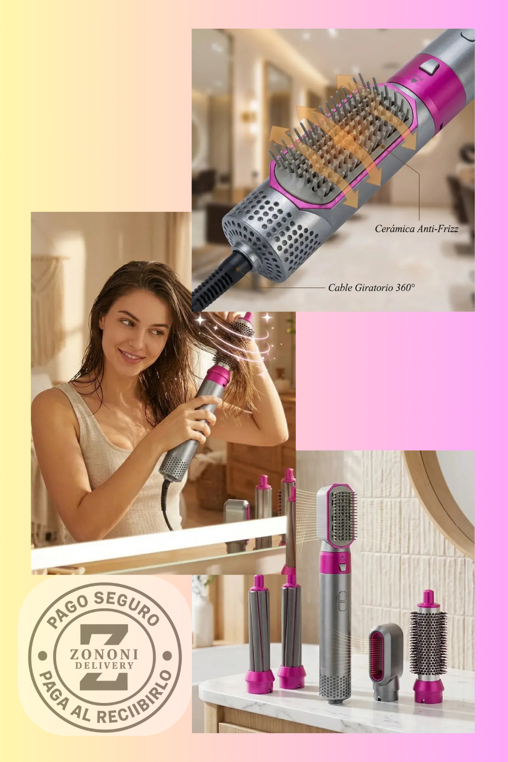 CEPILLO SECADOR 5 EN 1 -  Airbrush Multistyler VERSION PRO