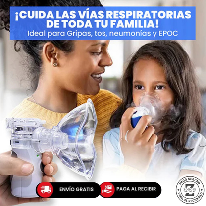 Respira Mejor en Casa en Minutos – Oferta Especial HOY — Nebulizador portátil inalámbrico