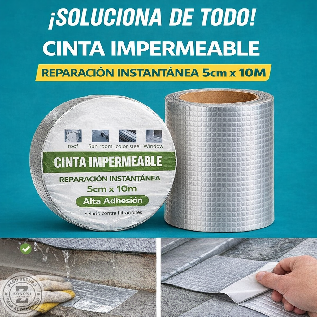 CINTA IMPERMEABLE (5X10) PACK X2