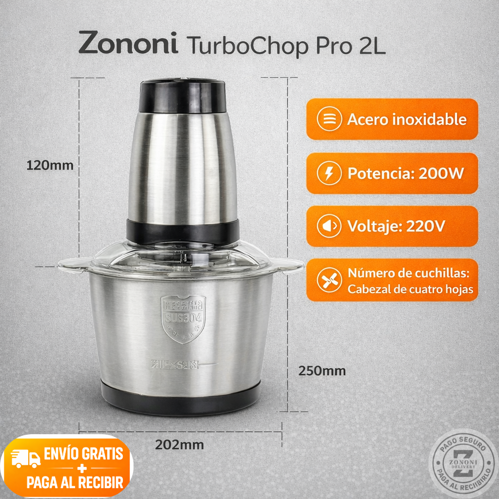 ⚡ PICA TODO EN SEGUNDOS Y AHORRA TIEMPO EN LA COCINA | Zononi TurboChop Pro 2L🔥