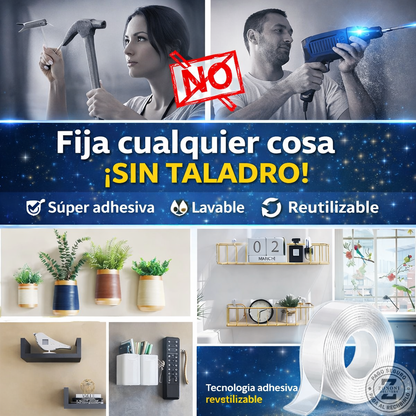 PROMO PACK X2 Cinta Doble Faz Lavable Y Reutilizable 3MTS | ⭐⭐⭐⭐☆ 131 reseñas