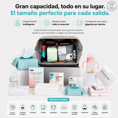 Mochila pañalera DreamNest™ 3 en 1| 👶 La mochila que toda mamá necesita fuera de casa