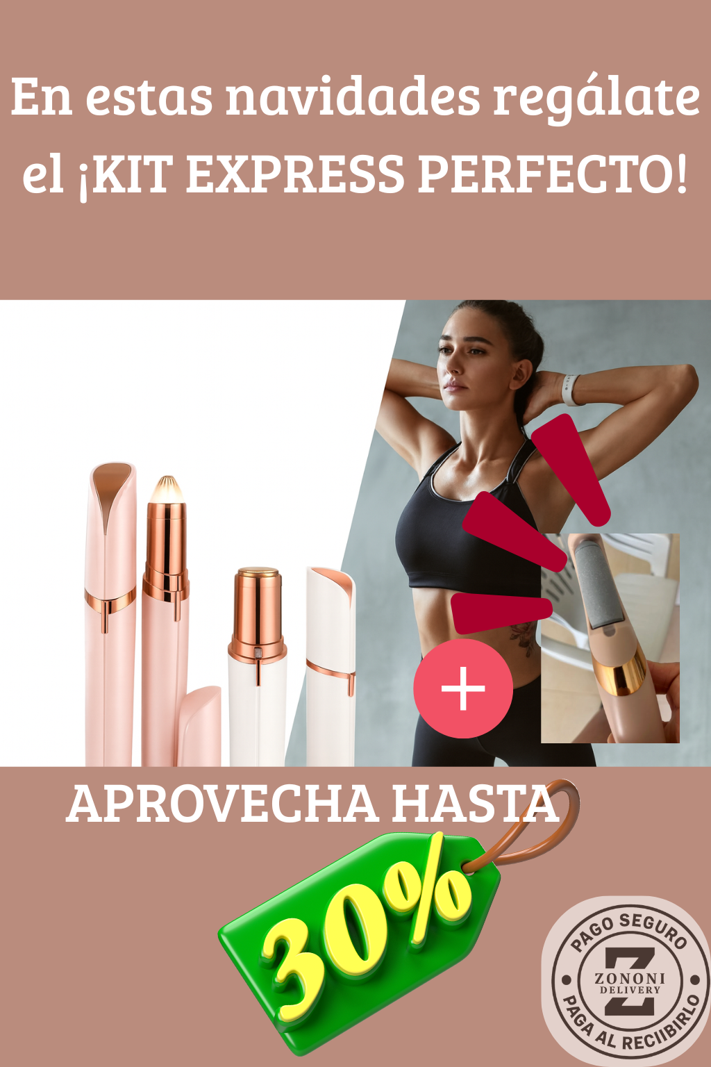 Depiladora facial 2 en 1(kit express) + REGALO