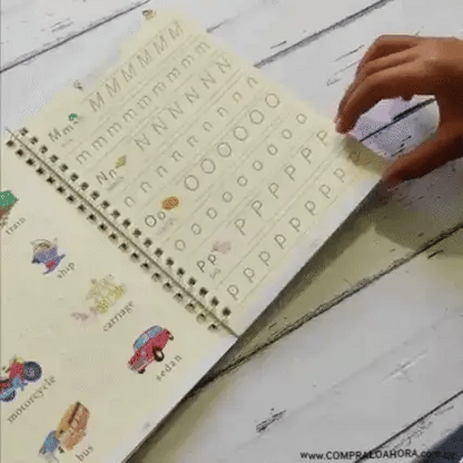 📚 Set 4 Cuadernos Mágicos Montessori+ 🎁REGALO| La Forma Más Divertida de Mejorar la Escritura ✍️